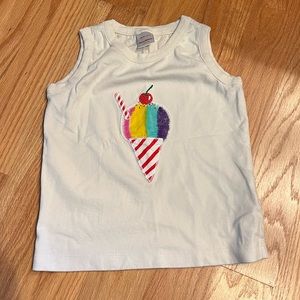 Hanna Andersson Girls Ice Cream Tank Top